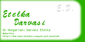 etelka darvasi business card